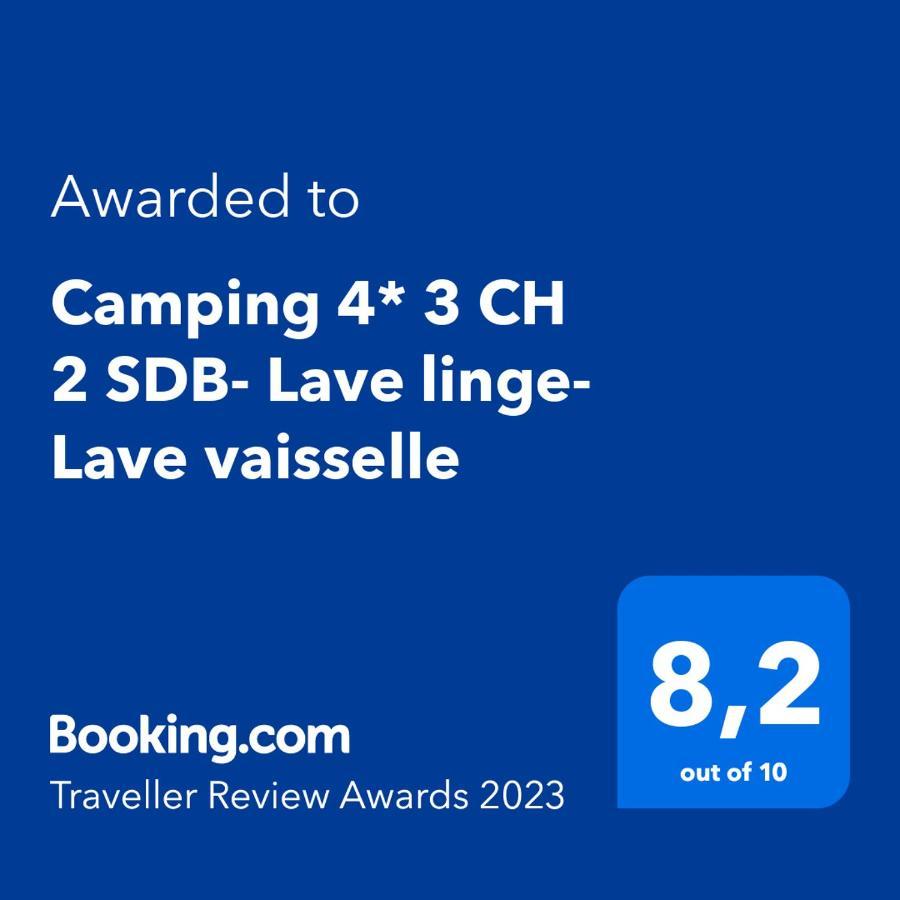 Camping 4* 3 Ch 2 Sdb- Lave Linge- Lave Vaisselle อังแซ็ง ภายนอก รูปภาพ